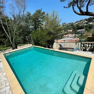 Bas De Avec Piscine Privée Partagée Proche Bord De Cagnes-sur-Mer